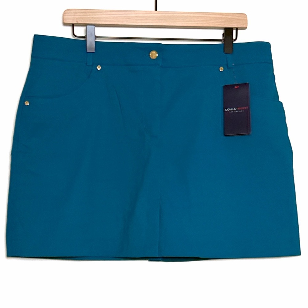 Lohla The Stellar Stretch 16” Skort In Peacock New With Tags